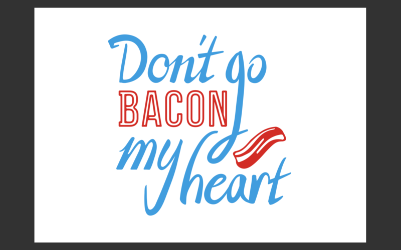 logo  dont go bacon my heart