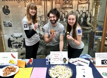 LEAP researchers Alex, Nathan and Emma at Super Science Saturday